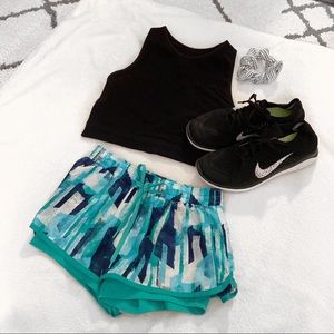 Forever21 Geometric Running Shorts